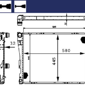 Radiator racire motor MAHLE ORIGINAL CR 455 000S – BMW | AutoRival