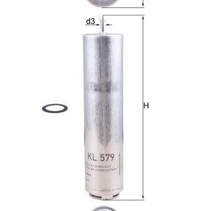 Filtru combustibil MAHLE ORIGINAL KL 579D – BMW | AutoRival