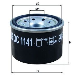 Filtru ulei MAHLE ORIGINAL OC 1141 – BMW | AutoRival
