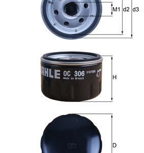 Filtru ulei MAHLE ORIGINAL OC 306 – BMW | AutoRival