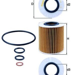 Filtru ulei MAHLE ORIGINAL OX 166/1D – BMW | AutoRival