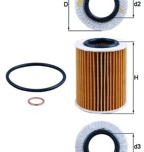 Filtru ulei MAHLE ORIGINAL OX 825D – BMW | AutoRival