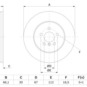Disc frana BOSCH 0 986 479 F57 – BMW | AutoRival