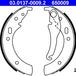 Set saboti frana ATE 03.0137-0009.2