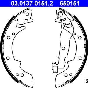 Set saboti frana ATE 03.0137-0151.2