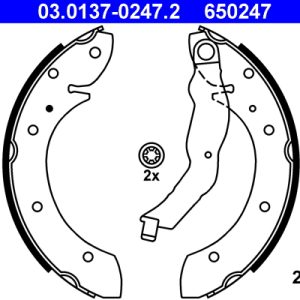 Set saboti frana ATE 03.0137-0247.2