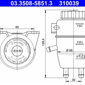 Vas de expansiune lichid frana ATE 03.3508-5851.3
