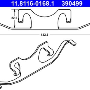Arc etrier frana ATE 11.8116-0168.1