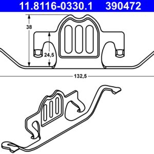 Arc etrier frana ATE 11.8116-0330.1