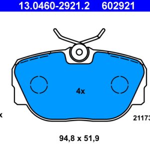Set placute frana ATE 13.0460-2921.2