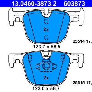 Set placute frana ATE 13.0460-3873.2
