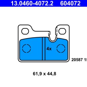 Set placute frana ATE 13.0460-4072.2