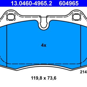 Set placute frana ATE 13.0460-4965.2