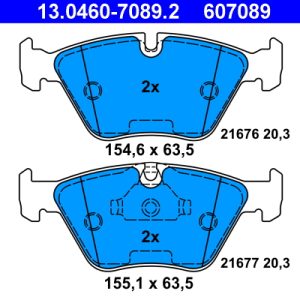 Set placute frana ATE 13.0460-7089.2