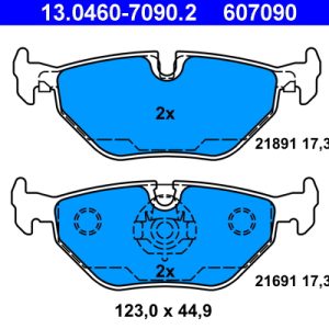 Set placute frana ATE 13.0460-7090.2