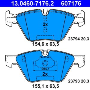 Set placute frana ATE 13.0460-7176.2