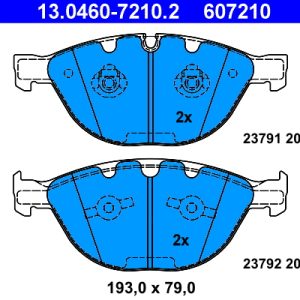 Set placute frana ATE 13.0460-7210.2