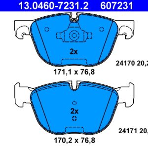 Set placute frana ATE 13.0460-7231.2
