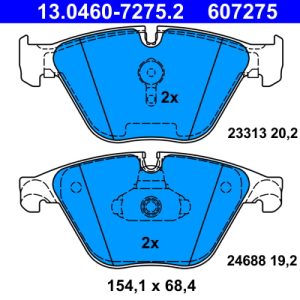 Set placute frana ATE 13.0460-7275.2