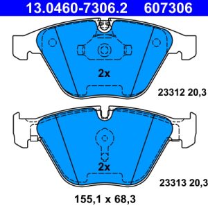 Set placute frana ATE 13.0460-7306.2