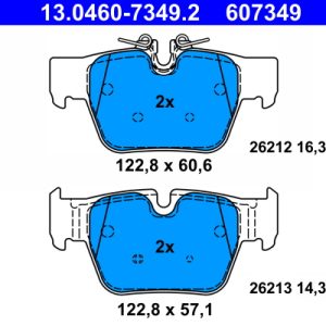 Set placute frana ATE 13.0460-7349.2