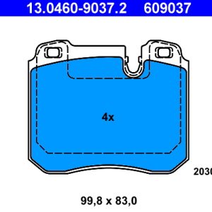 Set placute frana ATE 13.0460-9037.2