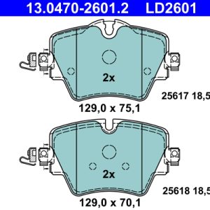 Set placute frana ATE 13.0470-2601.2