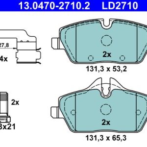 Set placute frana ATE 13.0470-2710.2