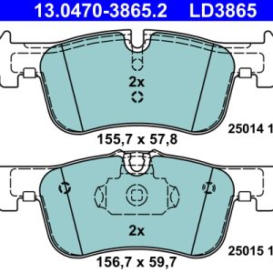 Set placute frana ATE 13.0470-3865.2