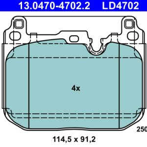 Set placute frana ATE 13.0470-4702.2