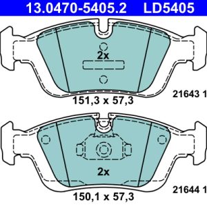 Set placute frana ATE 13.0470-5405.2
