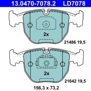 Set placute frana ATE 13.0470-7078.2