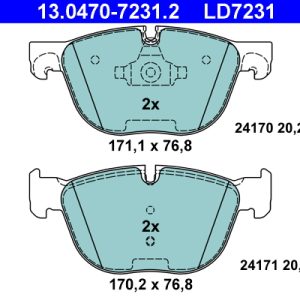 Set placute frana ATE 13.0470-7231.2