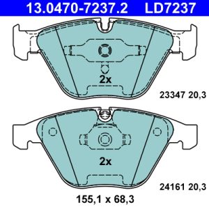 Set placute frana ATE 13.0470-7237.2