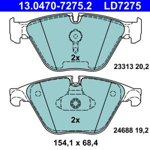Set placute frana ATE 13.0470-7275.2