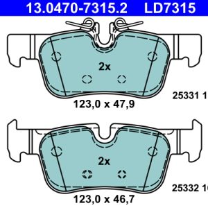 Set placute frana ATE 13.0470-7315.2