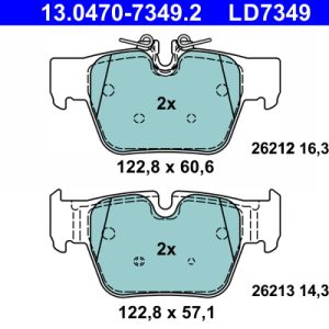 Set placute frana ATE 13.0470-7349.2