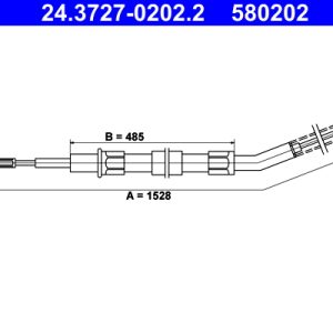 Cablu frana de parcare ATE 24.3727-0202.2