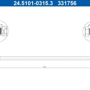 Furtun frana ATE 24.5101-0315.3