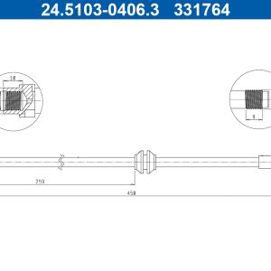 Furtun frana ATE 24.5103-0406.3