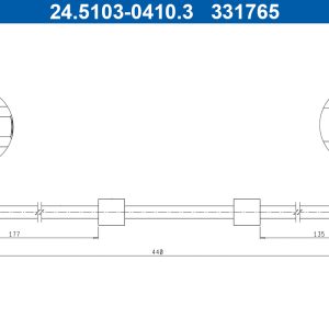 Furtun frana ATE 24.5103-0410.3