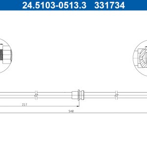 Furtun frana ATE 24.5103-0513.3