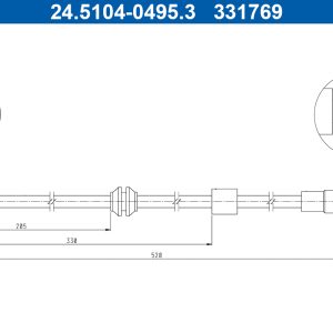 Furtun frana ATE 24.5104-0495.3