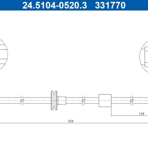 Furtun frana ATE 24.5104-0520.3