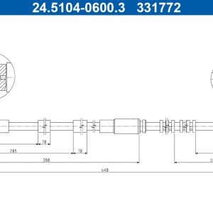 Furtun frana ATE 24.5104-0600.3