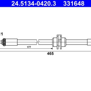 Furtun frana ATE 24.5134-0420.3