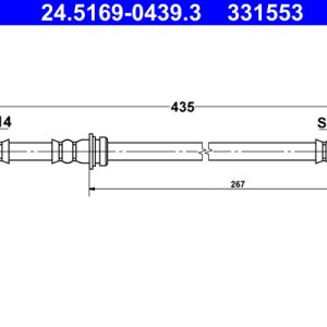 Furtun frana ATE 24.5169-0439.3