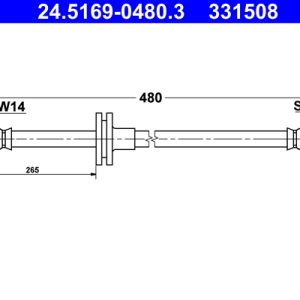 Furtun frana ATE 24.5169-0480.3