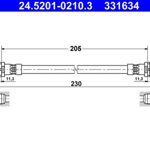 Furtun frana ATE 24.5201-0210.3