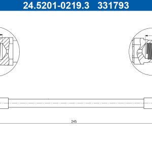 Furtun frana ATE 24.5201-0219.3
